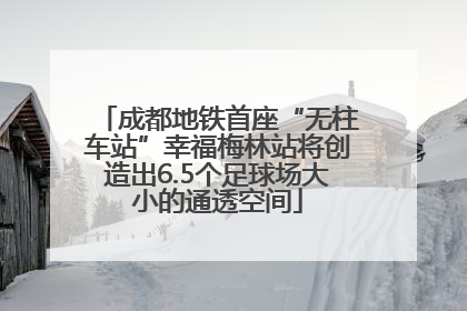 成都地铁首座“无柱车站”幸福梅林站将创造出6.5个足球场大小的通透空间