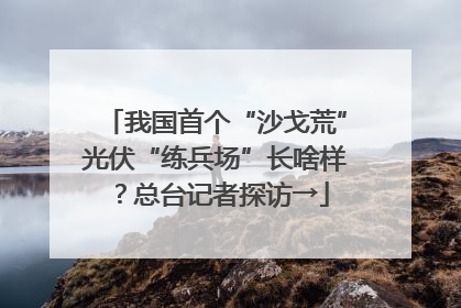 我国首个“沙戈荒”光伏“练兵场”长啥样？总台记者探访→