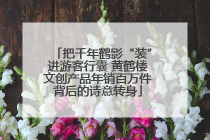 把千年鹤影“装”进游客行囊 黄鹤楼文创产品年销百万件背后的诗意转身