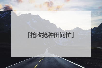 抢收抢种田间忙
