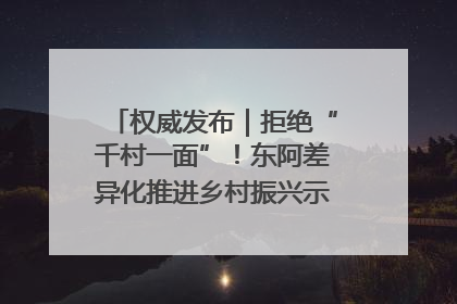 权威发布｜拒绝“千村一面”！东阿差异化推进乡村振兴示范片区建设