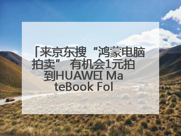 来京东搜“鸿蒙电脑拍卖” 有机会1元拍到HUAWEI MateBook Fold 非凡大师