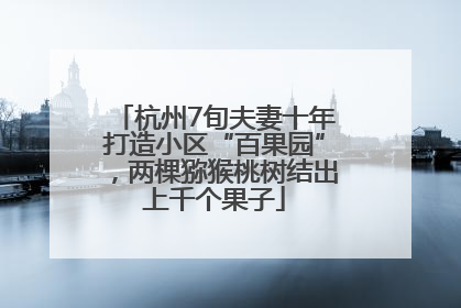 杭州7旬夫妻十年打造小区“百果园”，两棵猕猴桃树结出上千个果子