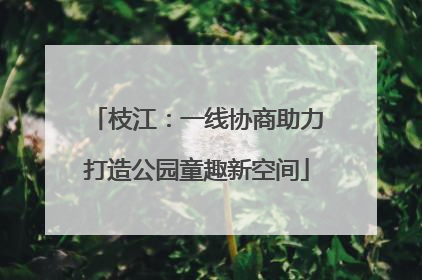 枝江：一线协商助力打造公园童趣新空间