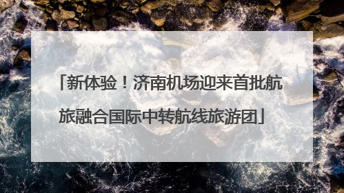 新体验！济南机场迎来首批航旅融合国际中转航线旅游团