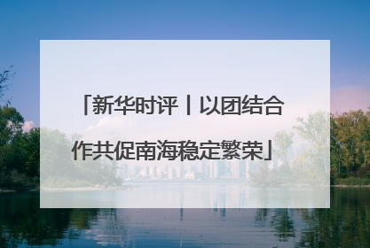 新华时评丨以团结合作共促南海稳定繁荣