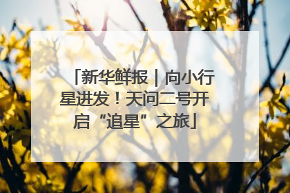 新华鲜报｜向小行星进发！天问二号开启“追星”之旅