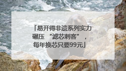 易开得非遗系列实力碾压 “滤芯刺客”，每年换芯只要99元