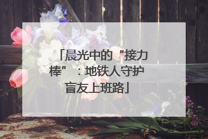 晨光中的“接力棒”：地铁人守护盲友上班路