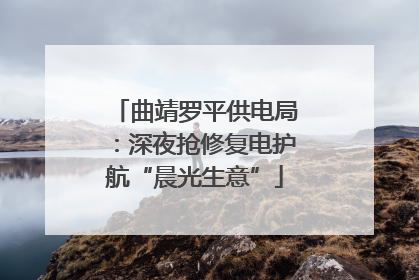 曲靖罗平供电局：深夜抢修复电护航“晨光生意”