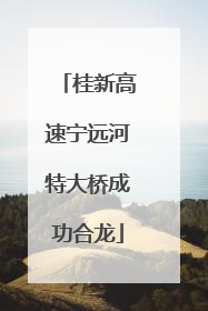 桂新高速宁远河特大桥成功合龙