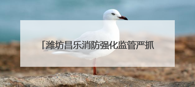 潍坊昌乐消防强化监管严抓质量 筑牢消防安全防护网