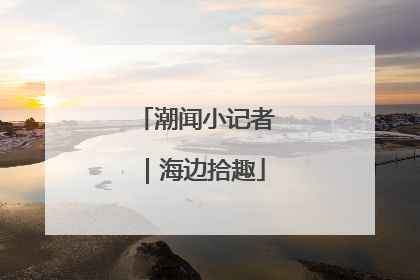 潮闻小记者｜海边拾趣