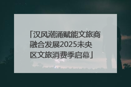 汉风潮涌赋能文旅商融合发展2025未央区文旅消费季启幕