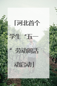 河北首个学生“五一”劳动周活动启动