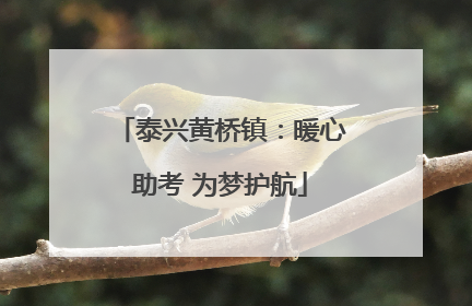 泰兴黄桥镇：暖心助考 为梦护航