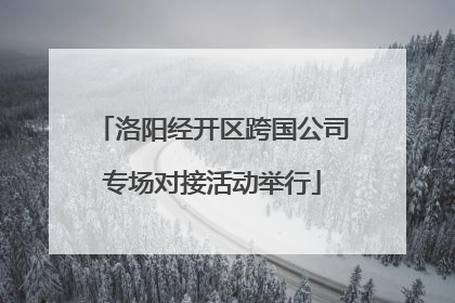 洛阳经开区跨国公司专场对接活动举行