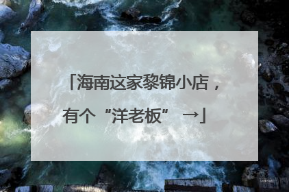 海南这家黎锦小店，有个“洋老板” →