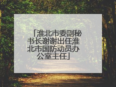 淮北市委副秘书长谢谢出任淮北市国防动员办公室主任