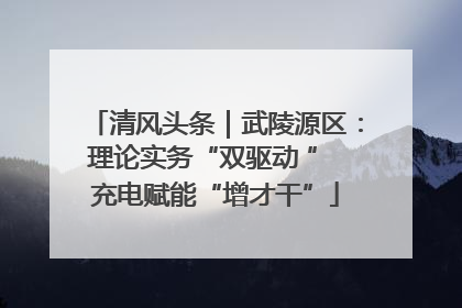 清风头条｜武陵源区：理论实务“双驱动 ” 充电赋能“增才干”