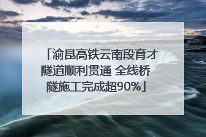渝昆高铁云南段育才隧道顺利贯通 全线桥隧施工完成超90%