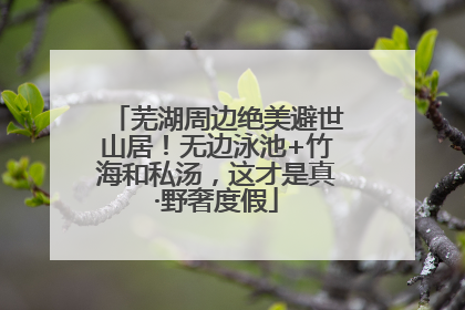 芜湖周边绝美避世山居！无边泳池+竹海和私汤，这才是真·野奢度假