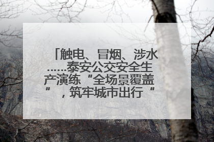 触电、冒烟、涉水……泰安公交安全生产演练“全场景覆盖”，筑牢城市出行“安全生命线”