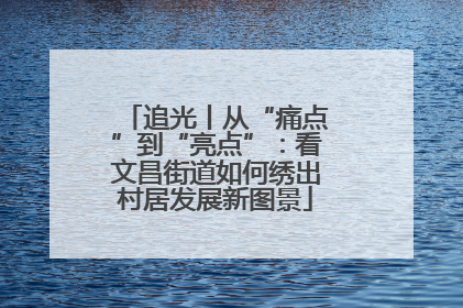 追光丨从“痛点”到“亮点”：看文昌街道如何绣出村居发展新图景