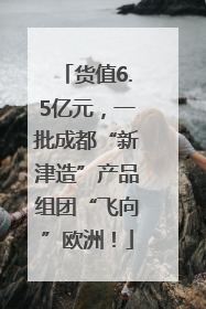 货值6.5亿元，一批成都“新津造”产品组团“飞向”欧洲！
