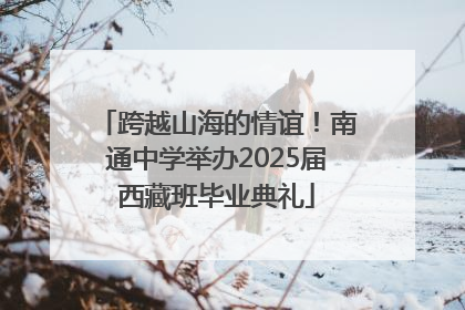 跨越山海的情谊！南通中学举办2025届西藏班毕业典礼