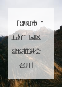邵阳市“五好”园区建设推进会召开
