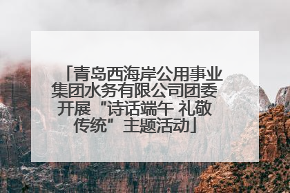 青岛西海岸公用事业集团水务有限公司团委开展“诗话端午 礼敬传统”主题活动