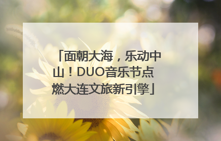 面朝大海，乐动中山！DUO音乐节点燃大连文旅新引擎