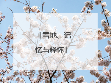 雪地、记忆与释怀