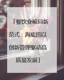 餐饮业破局新范式：海底捞以创新管理驱动高质量发展