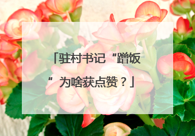 驻村书记“蹭饭”为啥获点赞？