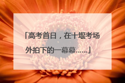 高考首日，在十堰考场外拍下的一幕幕……