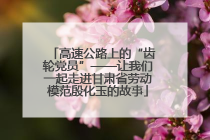 高速公路上的“齿轮党员”——让我们一起走进甘肃省劳动模范殷化玉的故事