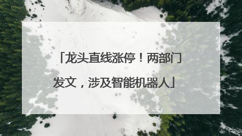 龙头直线涨停！两部门发文，涉及智能机器人
