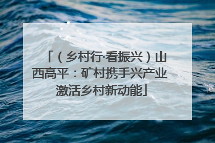 （乡村行·看振兴）山西高平：矿村携手兴产业 激活乡村新动能