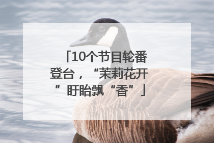10个节目轮番登台，“茉莉花开”盱眙飘“香”