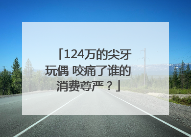 124万的尖牙玩偶 咬痛了谁的消费尊严？