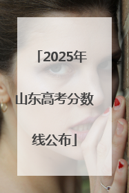 2025年山东高考分数线公布