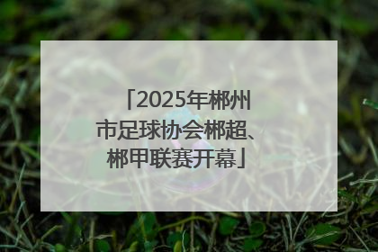 2025年郴州市足球协会郴超、郴甲联赛开幕