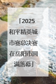 2025和平精英城市赛总决赛在岳阳市圆满落幕