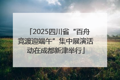 2025四川省“百舟竞渡迎端午”集中展演活动在成都新津举行