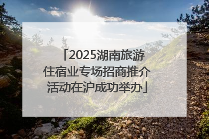 2025湖南旅游住宿业专场招商推介活动在沪成功举办
