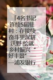 4名书记连续5届驻村：在接续奋斗里深耕沃野 绘就乡村振兴“好丰景”——浦发银行南京分行助力脱贫攻坚、帮促乡村振兴记事（二）