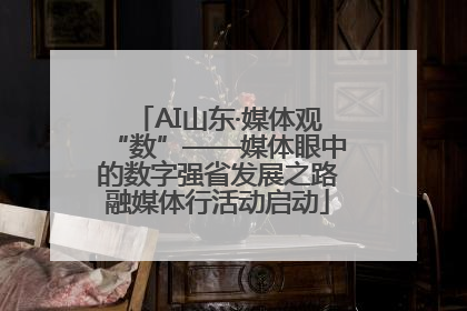 AI山东·媒体观“数”——媒体眼中的数字强省发展之路融媒体行活动启动