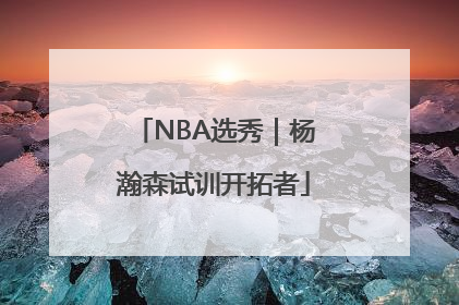 NBA选秀｜杨瀚森试训开拓者